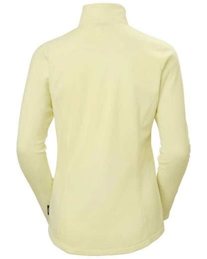 Faded Yellow coloured Helly Hansen Womens Daybreaker Half Zip Fleece Clearance on white background 