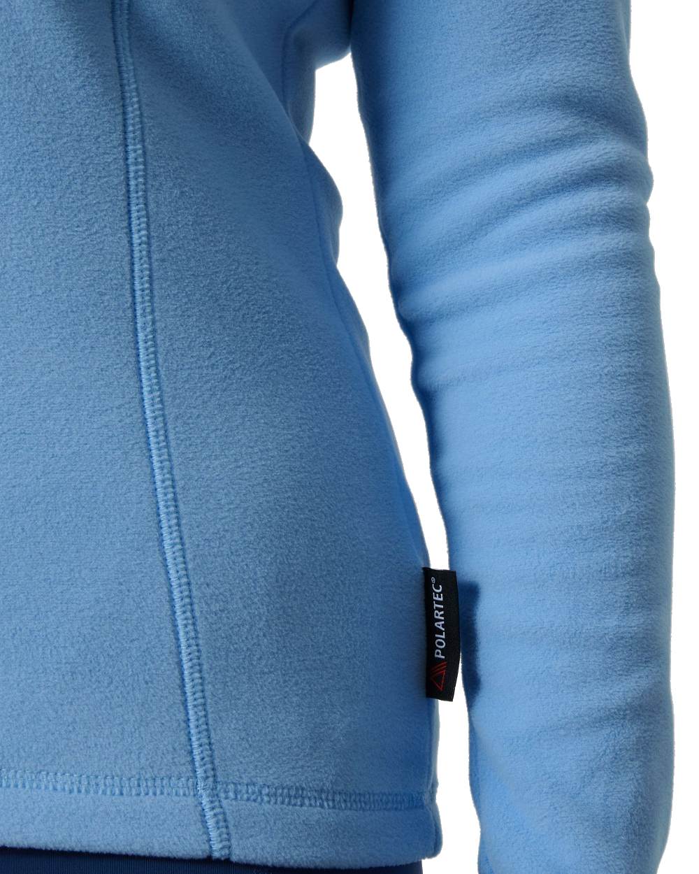 Bright Blue coloured Helly Hansen Womens Daybreaker Half Zip Fleece on white background 