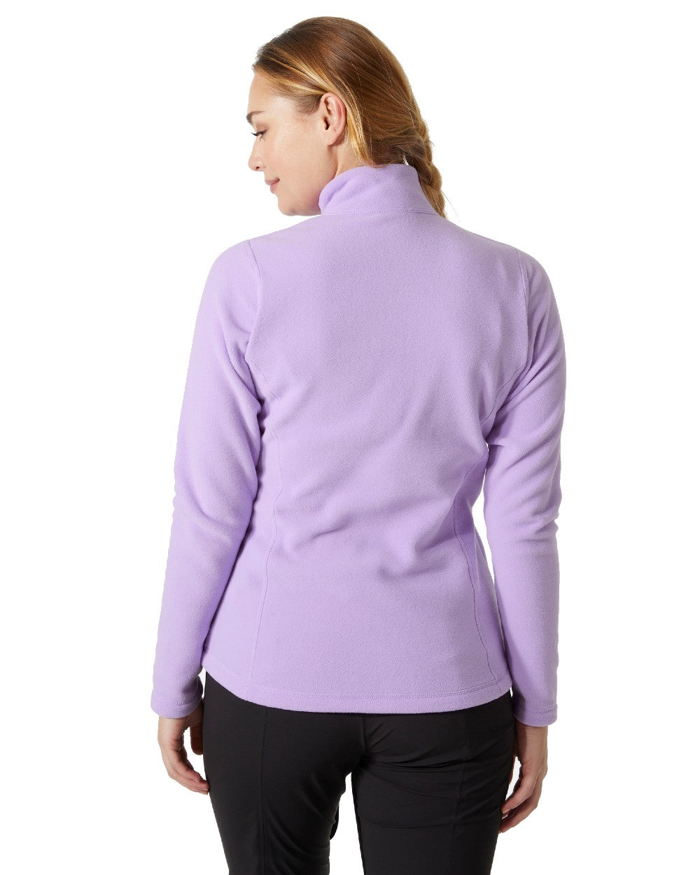 Heather coloured Helly Hansen Womens Daybreaker Half Zip Fleece on white background 