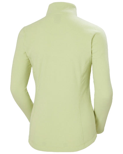 Iced Matcha coloured Helly Hansen Womens Daybreaker Half Zip Fleece on white background 