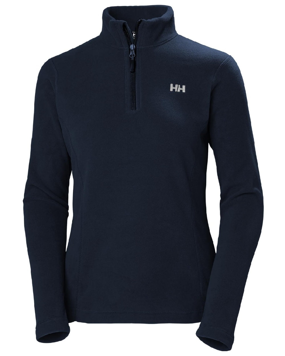 Navy coloured Helly Hansen Womens Daybreaker Half Zip Fleece on white background 