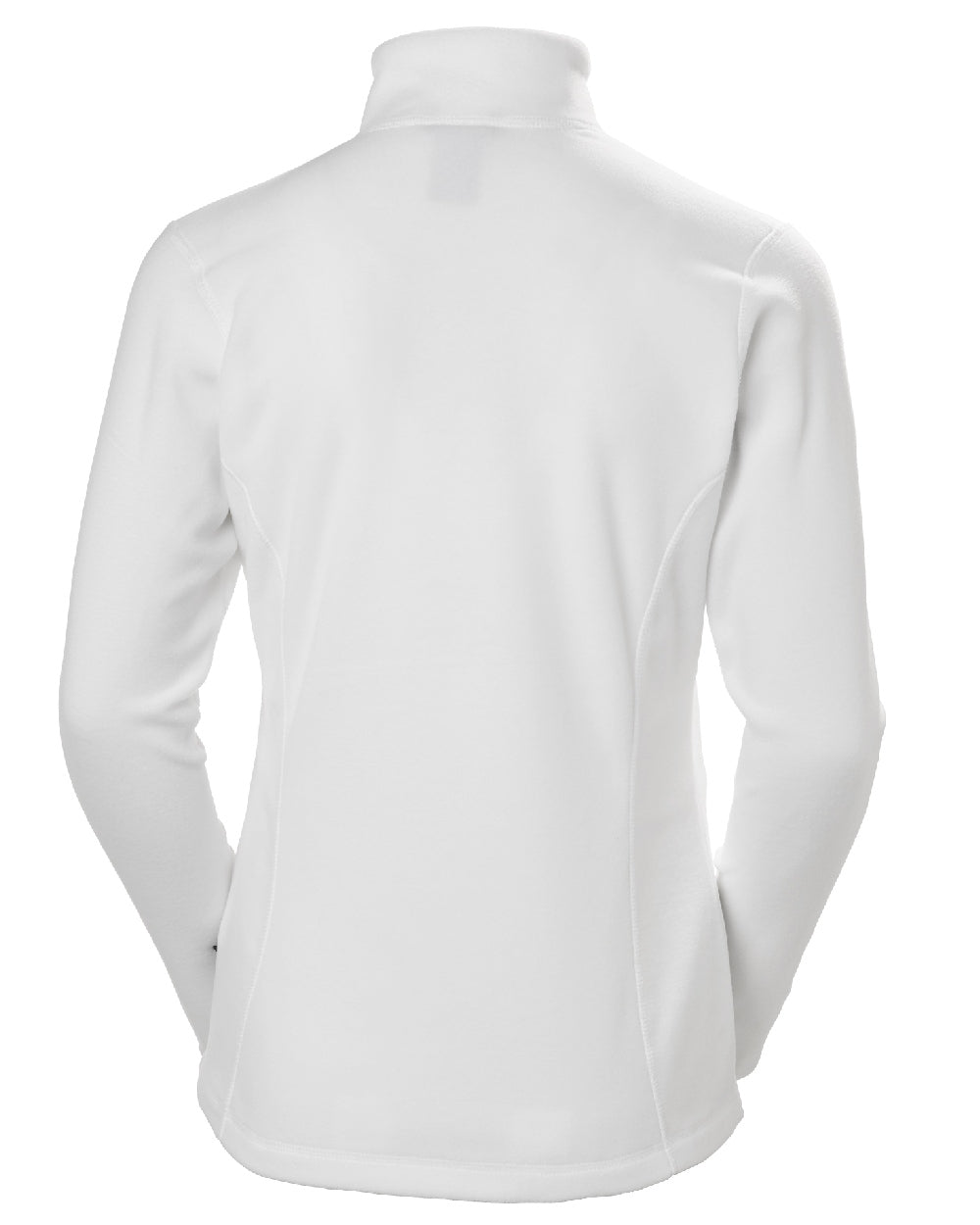 White coloured Helly Hansen Womens Daybreaker Half Zip Fleece on white background 