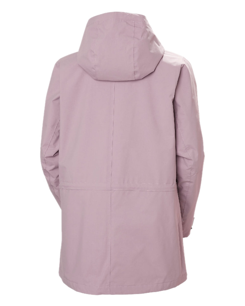 Purple Clay coloured Helly Hansen Womens Escape Utility Raincoat on white background 