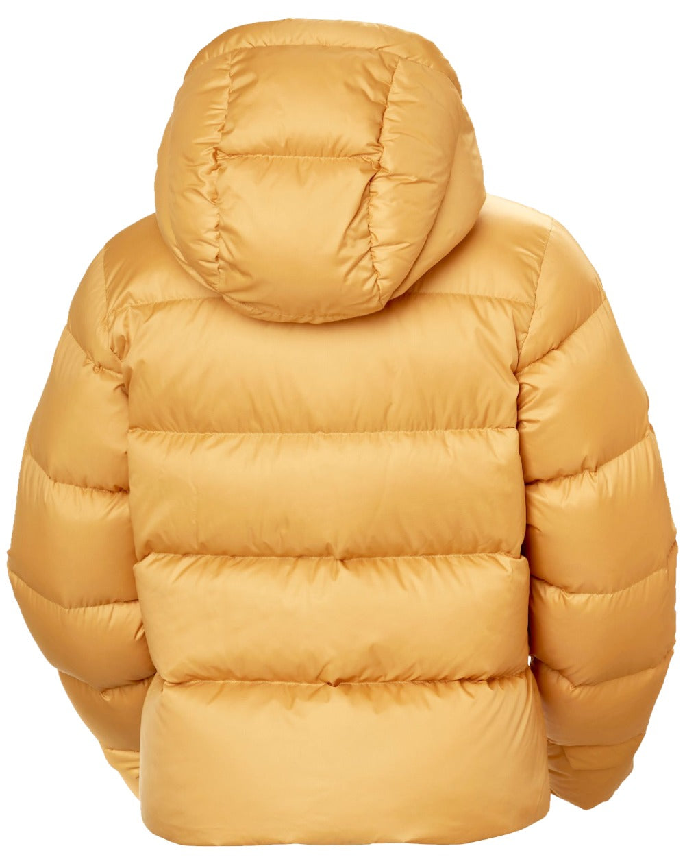 Sand Coloured Helly Hansen Womens Essence Down Jacket on white background 