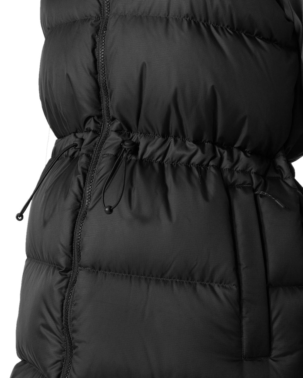 Black Coloured Helly Hansen Womens Essence Down Vest on white background 