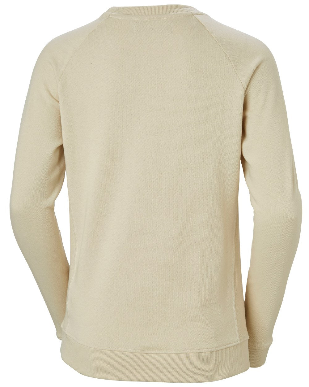 Cream Melange coloured Helly Hansen Womens F2F Organic Cotton Sweater on white background 