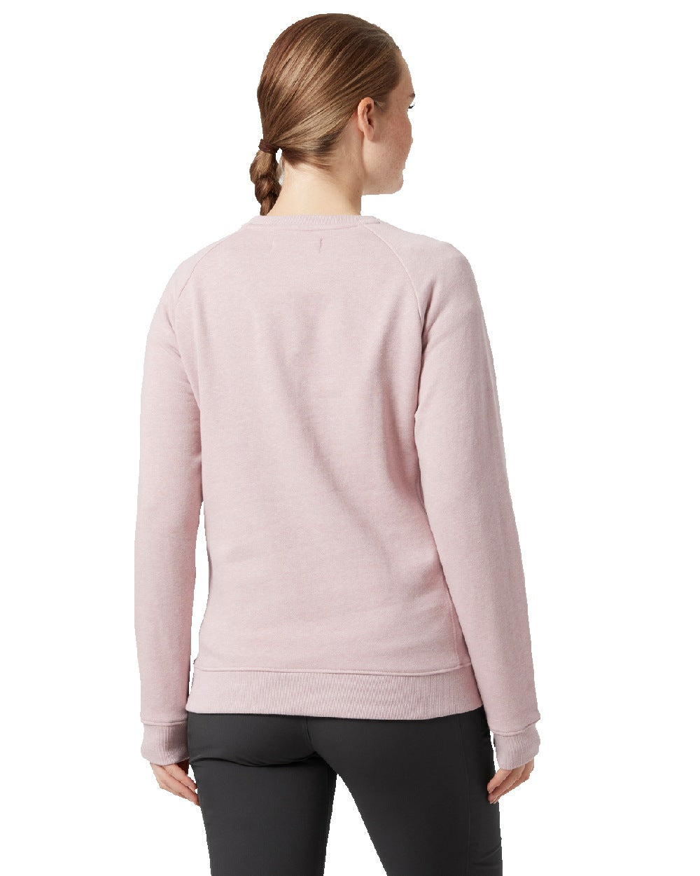 Dusty Syrin coloured Helly Hansen Womens F2F Organic Cotton Sweater on white background 