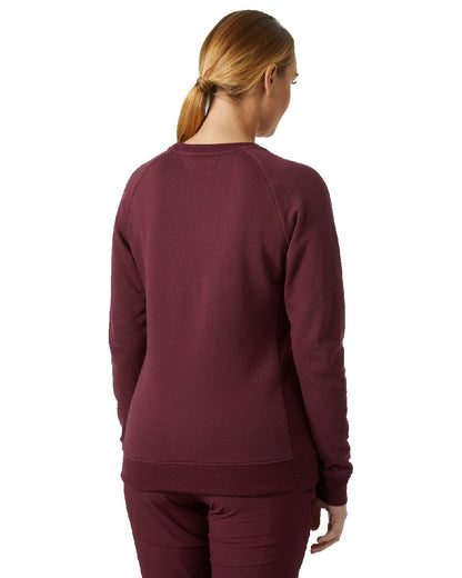 Hickory coloured Helly Hansen Womens F2F Organic Cotton Sweater on white background 