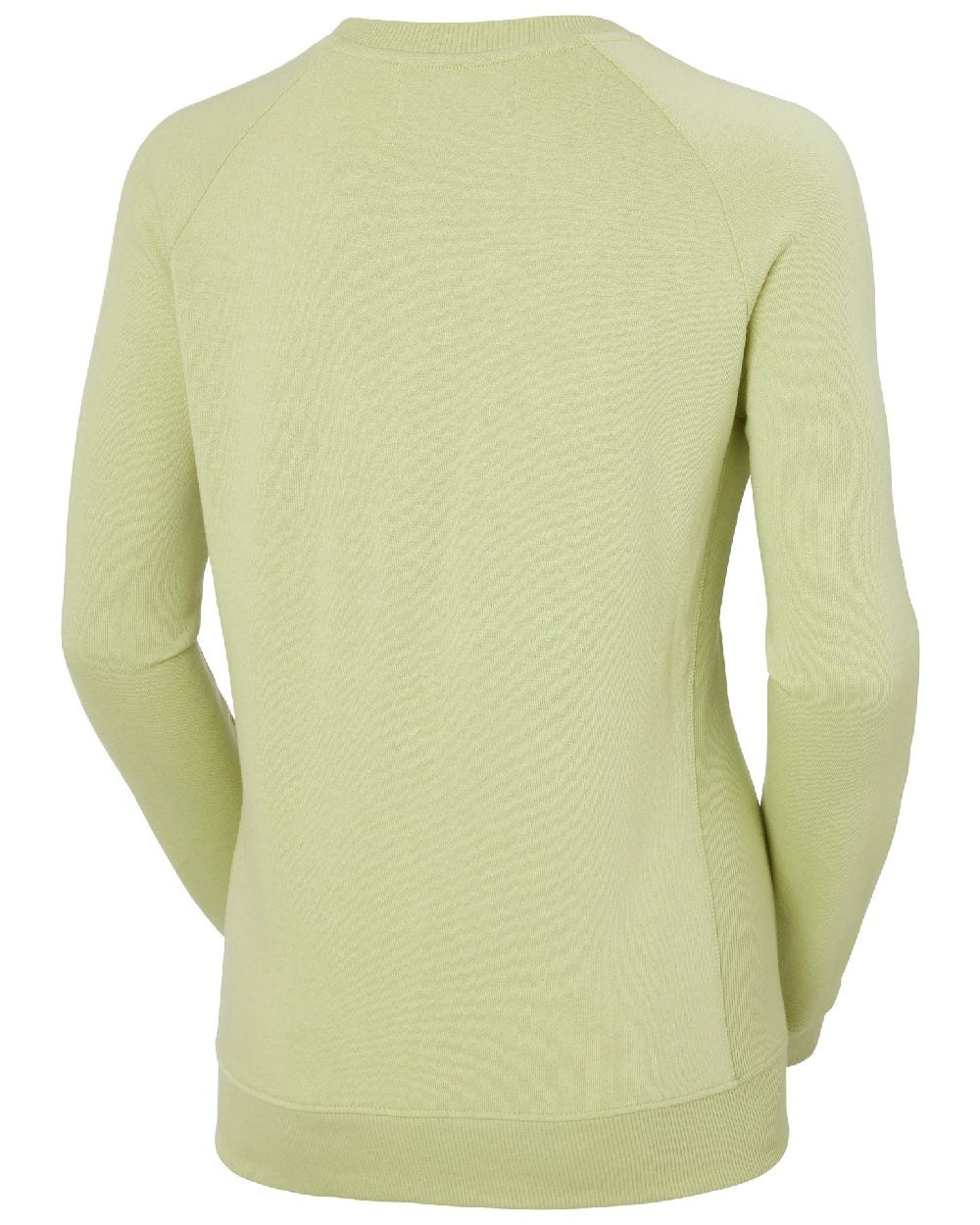 Iced Matcha Melange coloured Helly Hansen Womens F2F Organic Cotton Sweater on white background 