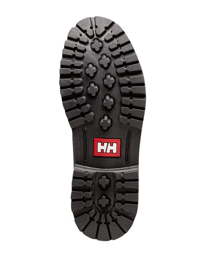 Black Ebony coloured Helly Hansen Womens Fremont Leather Boots on white background 