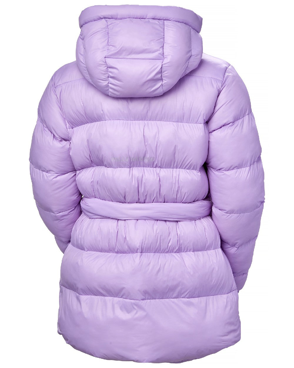 Heather Coloured Helly Hansen Womens Grace Puffy Parka on white background 