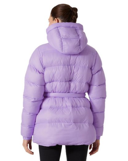 Heather Coloured Helly Hansen Womens Grace Puffy Parka on white background 