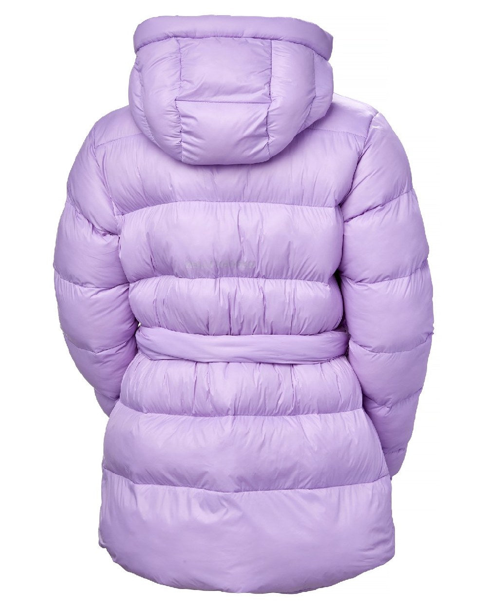 Heather Coloured Helly Hansen Womens Grace Puffy Parka on white background 