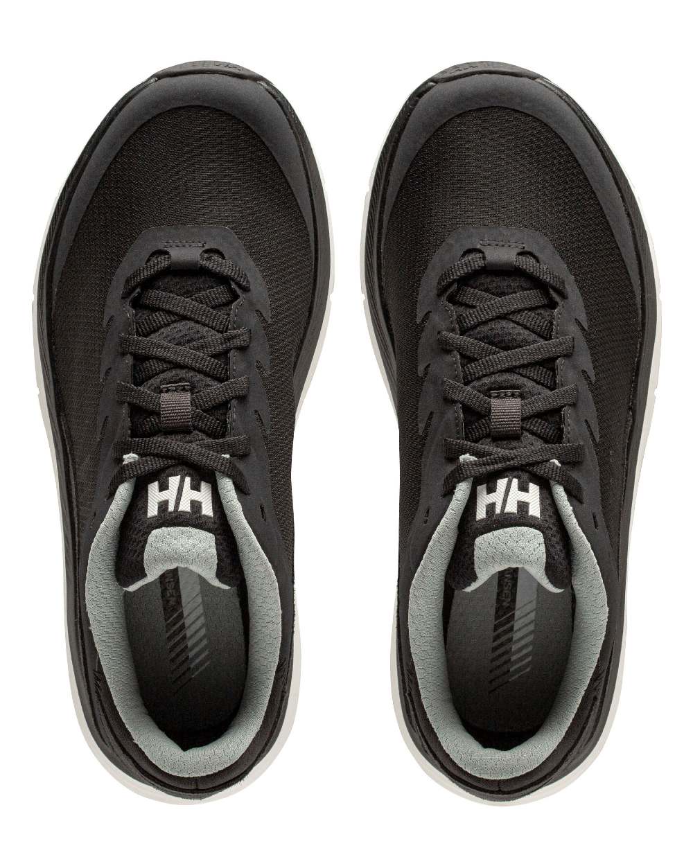 Black Green Mist Coloured Helly Hansen Womens HP Marine Lifestyle Shoes on white background 