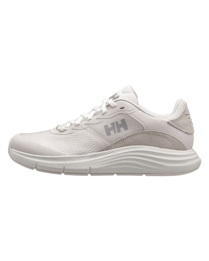 Off White Silver Grey Coloured Helly Hansen Womens HP Marine Lifestyle Shoes on white background 