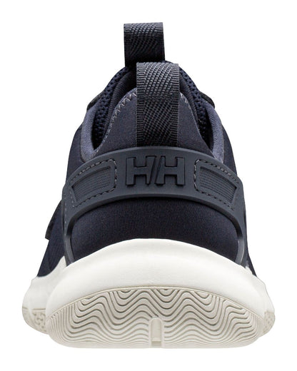 Navy Off White Coloured Helly Hansen Womens Henley Sneakers on white background 