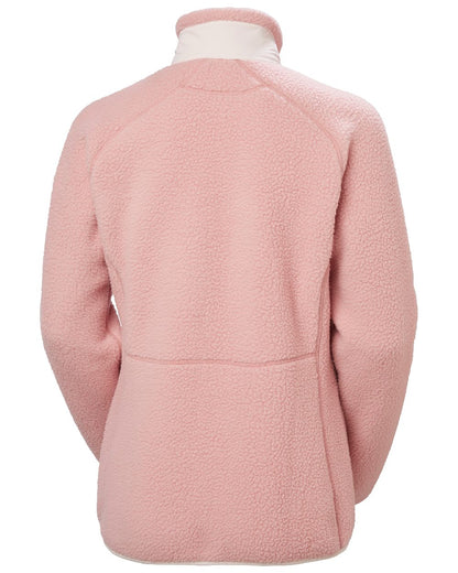 Pink Shake Coloured Helly Hansen Womens Imperial Pile Block Jacket on White Background 