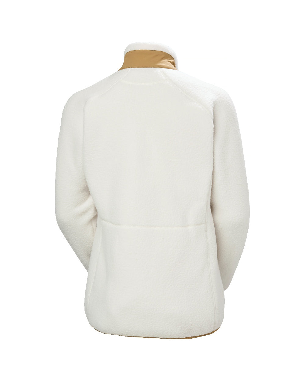 Snow Coloured Helly Hansen Womens Imperial Pile Block Jacket on White Background 