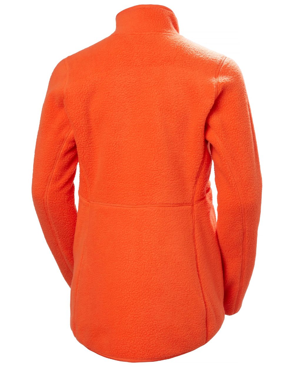 Cherry Tomato Coloured Helly Hansen Womens Imperial Pile Jacket on white background 