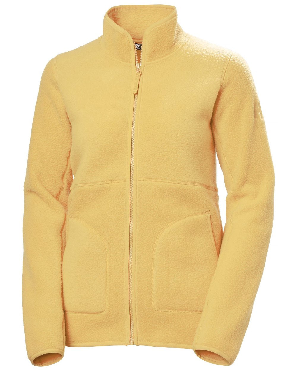 Sand Coloured Helly Hansen Womens Imperial Pile Jacket on white background 