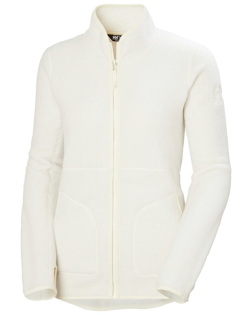 Snow Coloured Helly Hansen Womens Imperial Pile Jacket on white background 