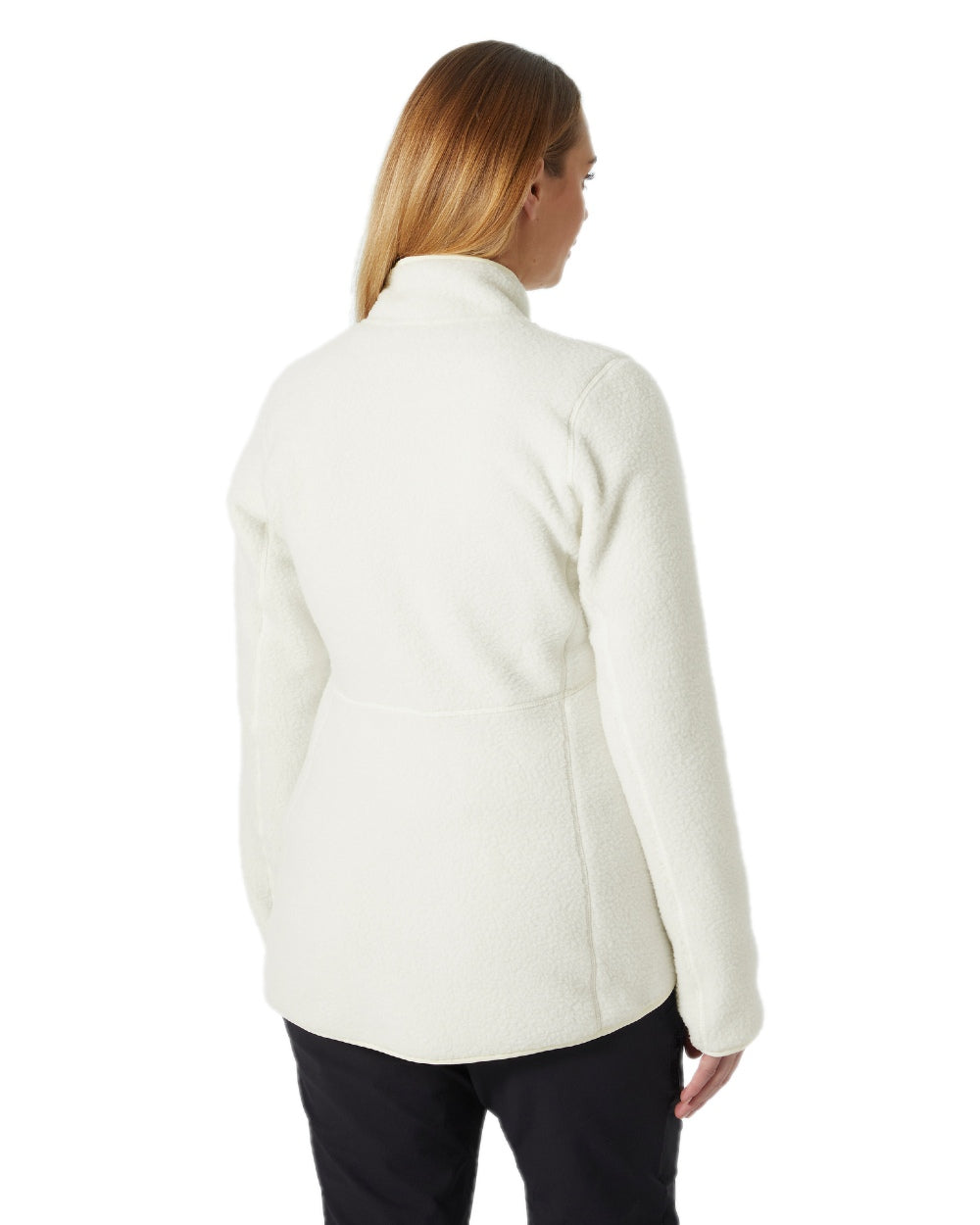 Snow Coloured Helly Hansen Womens Imperial Pile Jacket on white background 