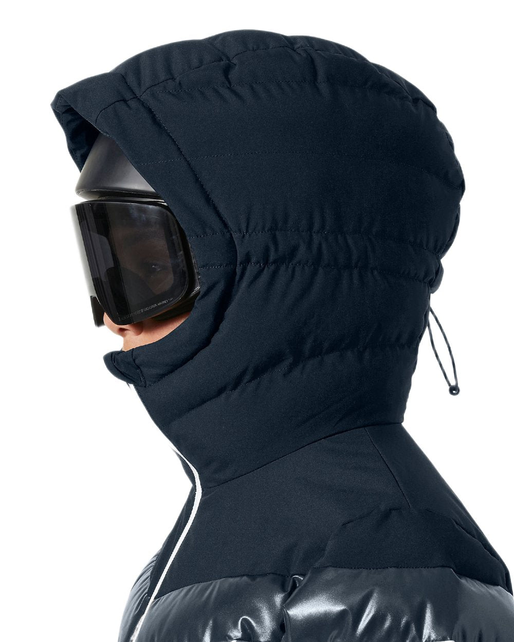 Navy Coloured Helly Hansen Womens Imperial Puffy 2.0 Jacket on white background 