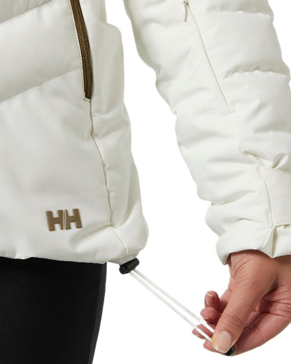 Sepia Coloured Helly Hansen Womens Imperial Puffy 2.0 Jacket on white background 