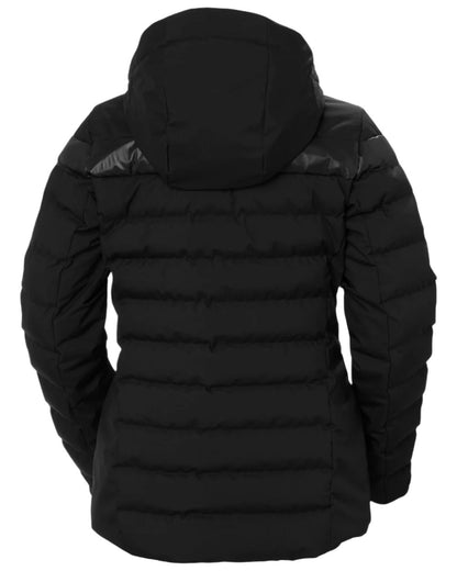 Black Coloured Helly Hansen Womens Imperial Puffy Jacket on white background 