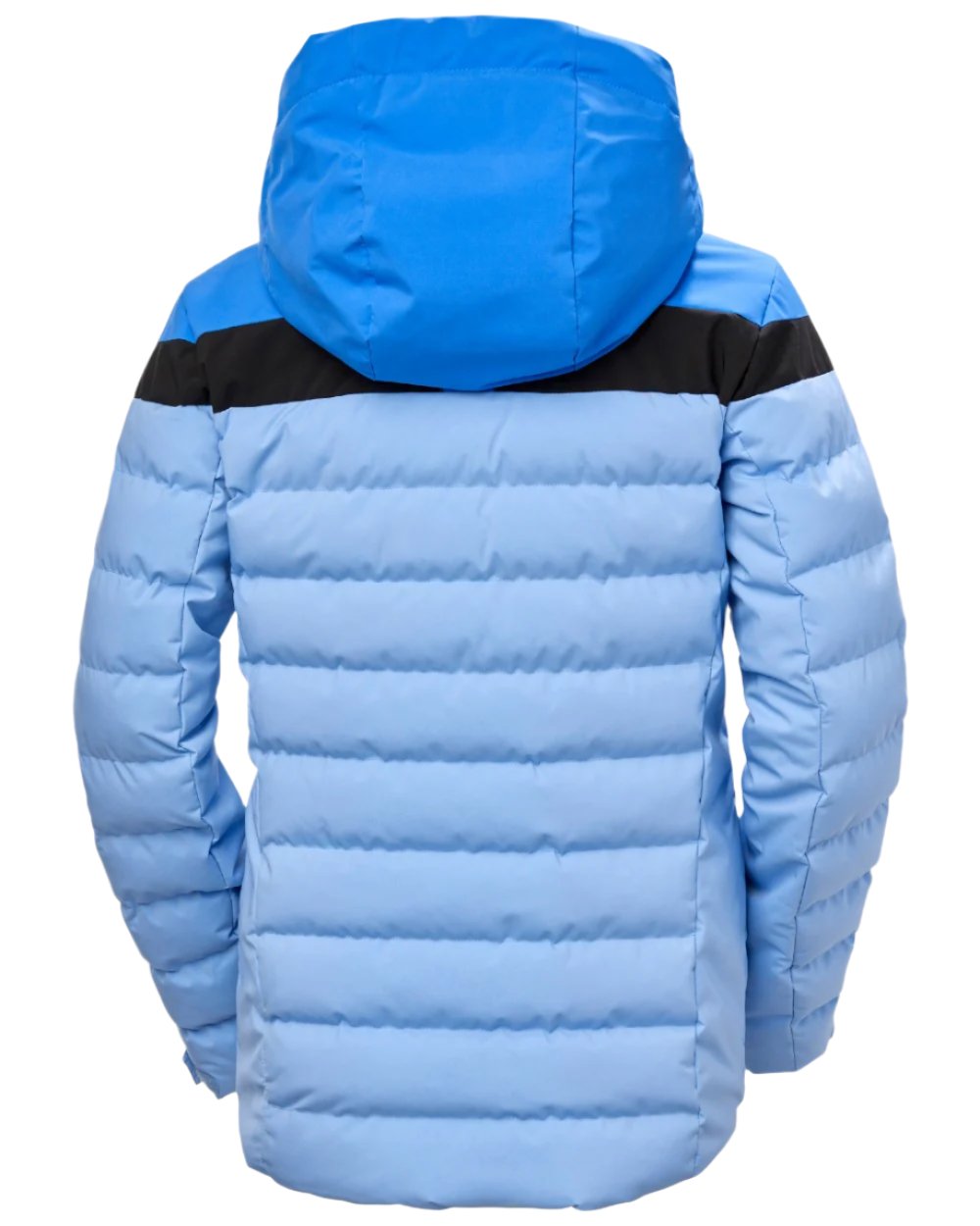 Bright Blue Coloured Helly Hansen Womens Imperial Puffy Jacket on white background 