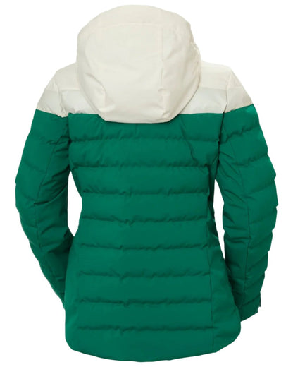 Emerald Coloured Helly Hansen Womens Imperial Puffy Jacket on white background 