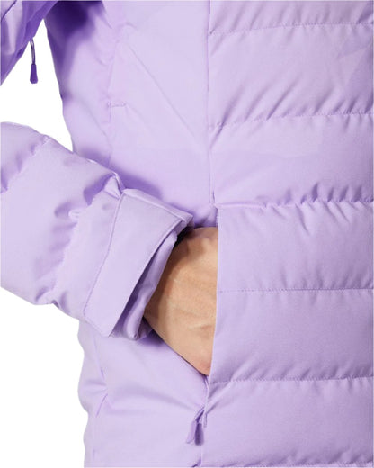 Heather Coloured Helly Hansen Womens Imperial Puffy Jacket on white background 