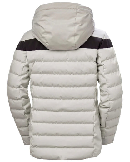 Mellow Grey Coloured Helly Hansen Womens Imperial Puffy Jacket on white background 