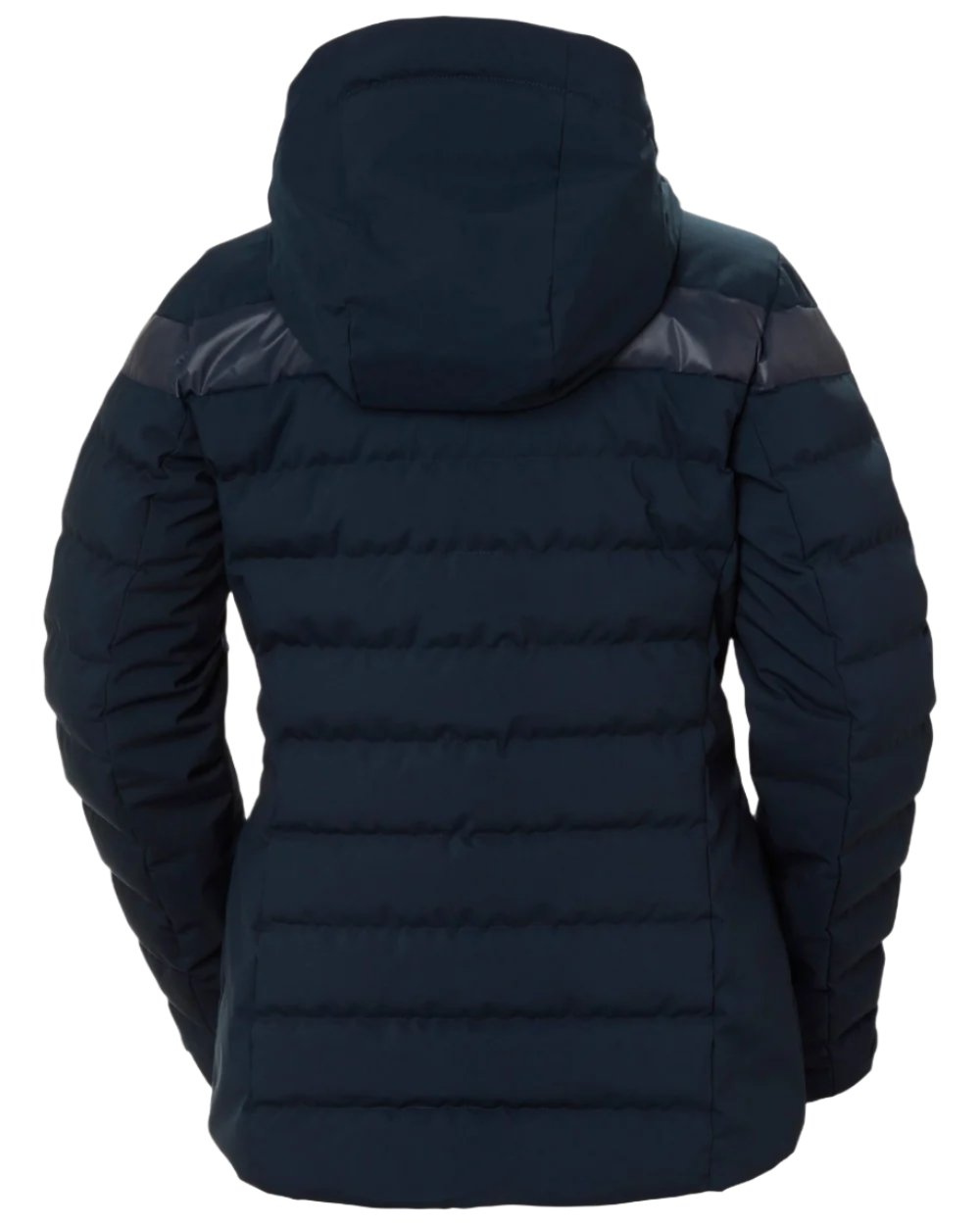 Navy Coloured Helly Hansen Womens Imperial Puffy Jacket on white background 