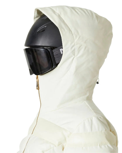 Snow Coloured Helly Hansen Womens Imperial Puffy Jacket on white background 