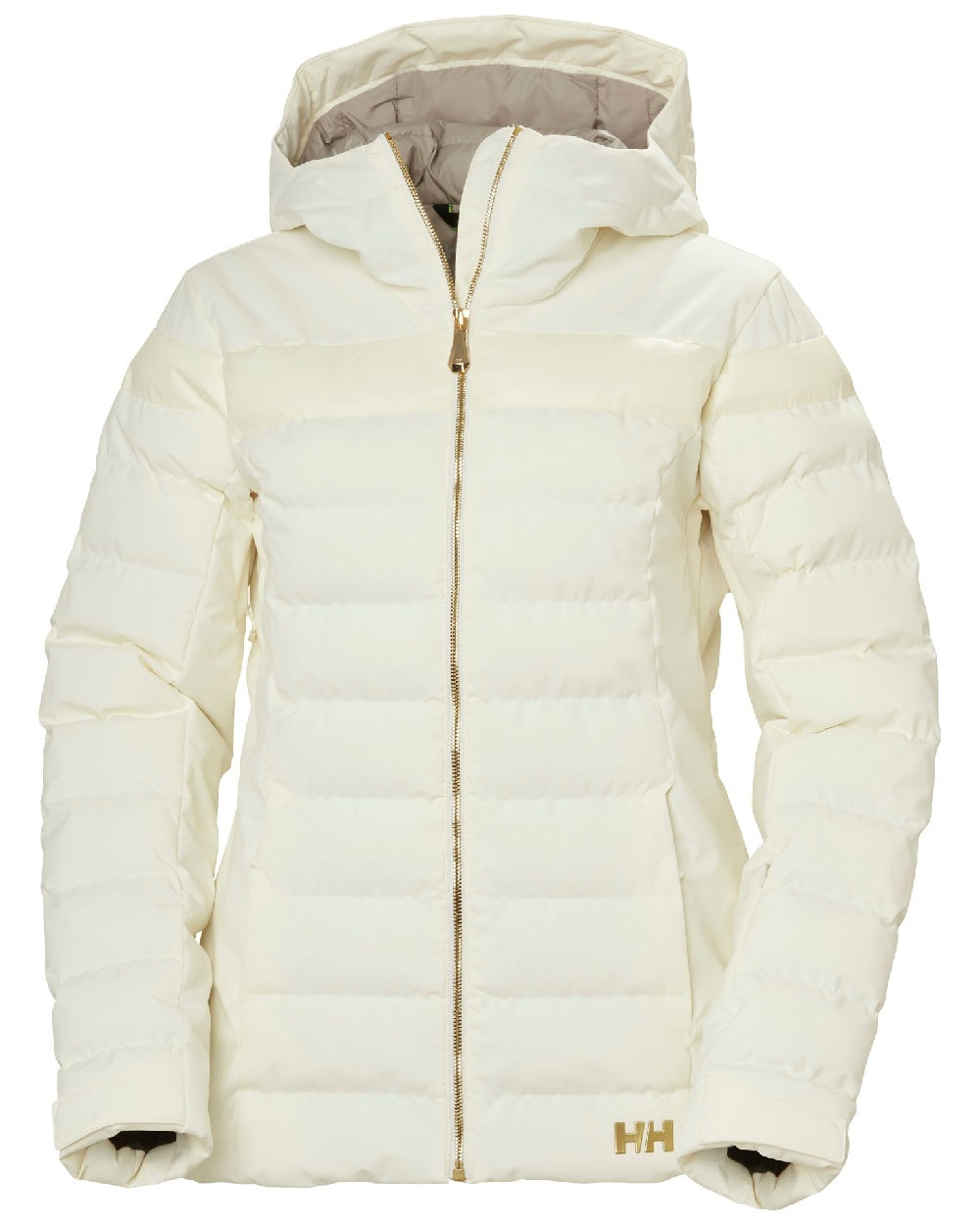 Snow Coloured Helly Hansen Womens Imperial Puffy Jacket on white background 