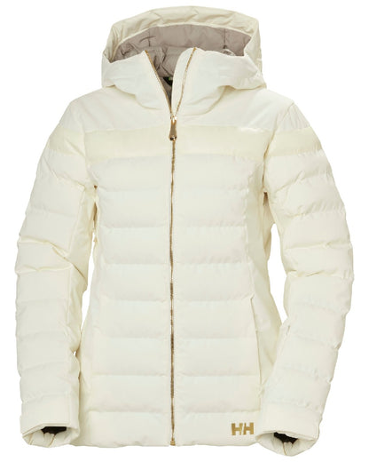 Snow Coloured Helly Hansen Womens Imperial Puffy Jacket on white background 