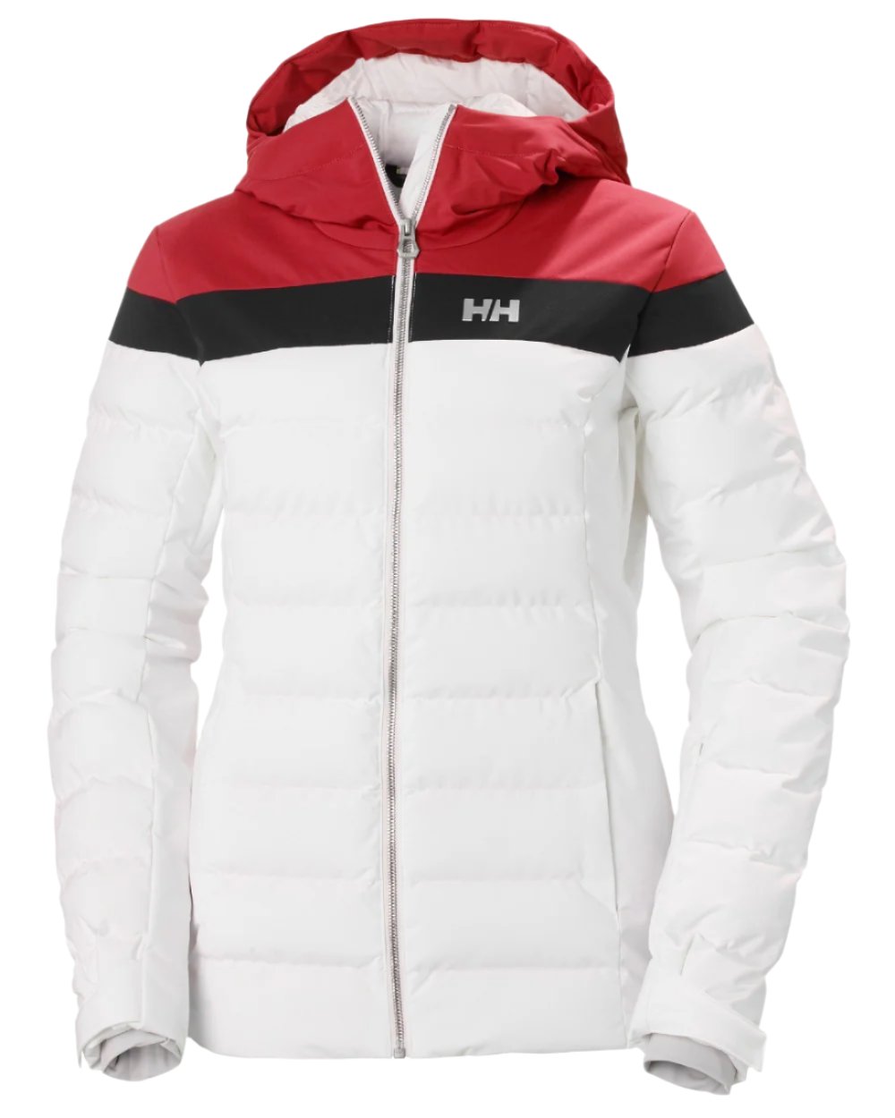 White Coloured Helly Hansen Womens Imperial Puffy Jacket on white background 