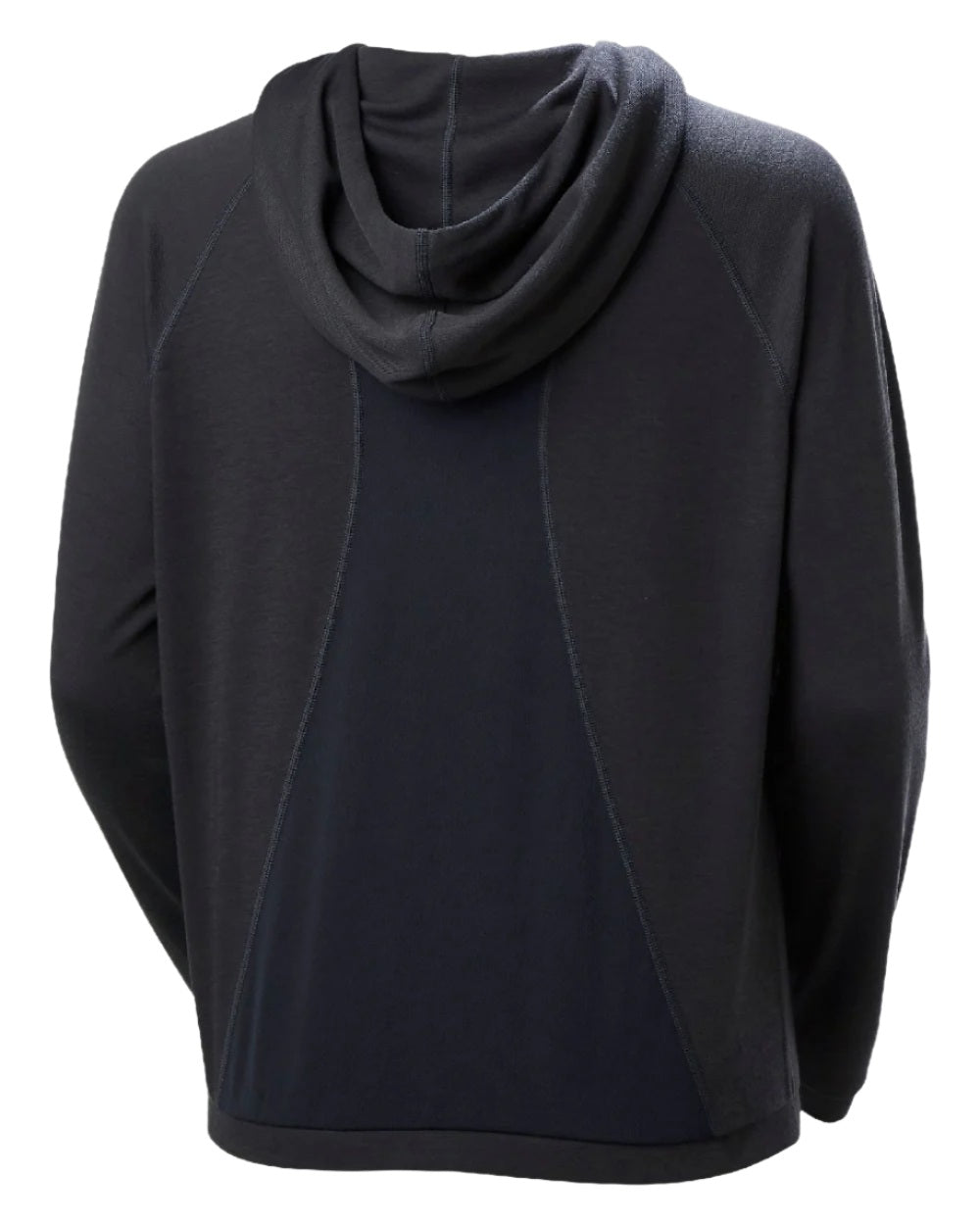 Ebony coloured Helly Hansen Womens Inshore Hoodie 2.0 on white background 