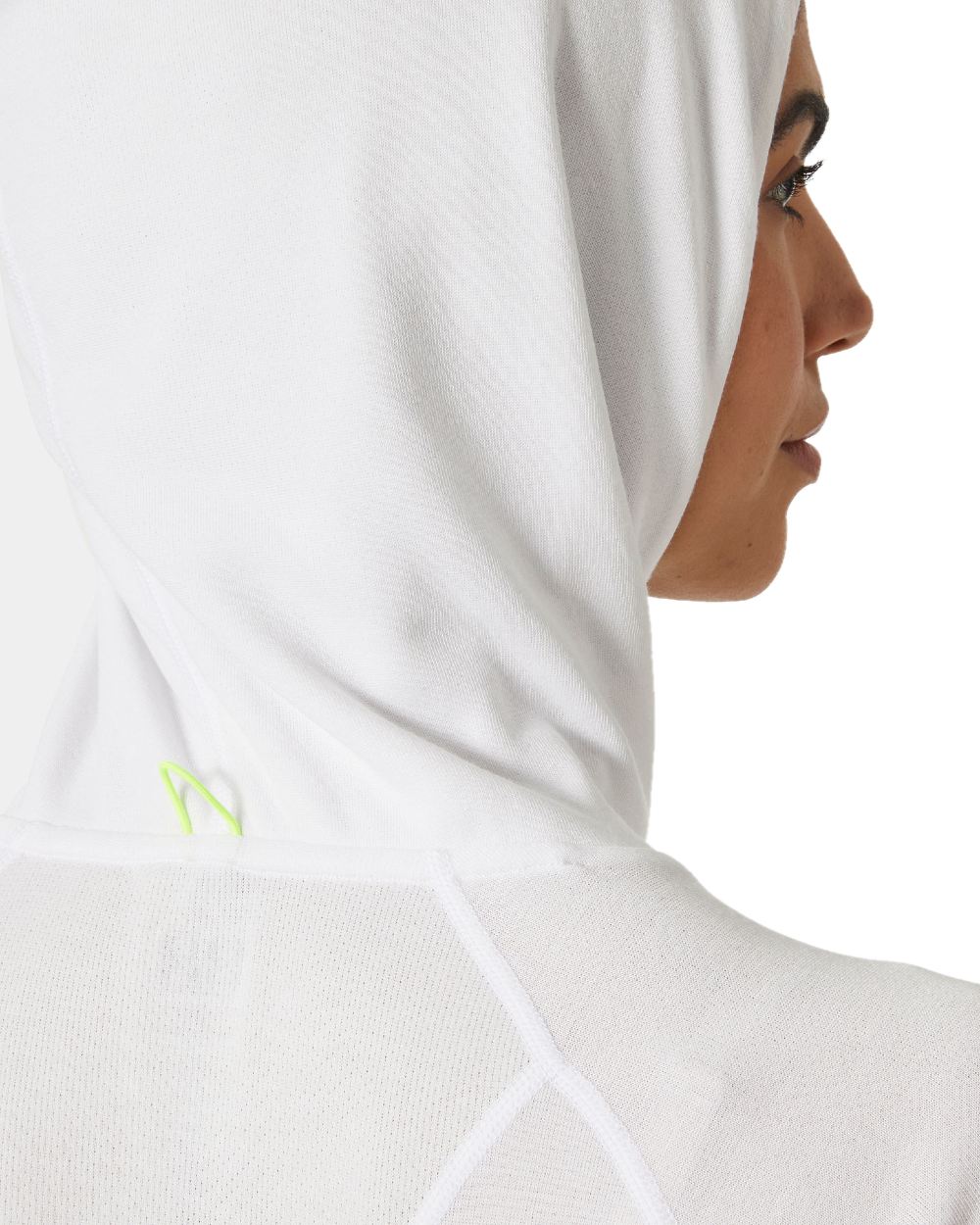 White coloured Helly Hansen Womens Inshore Hoodie 2.0 on white background 