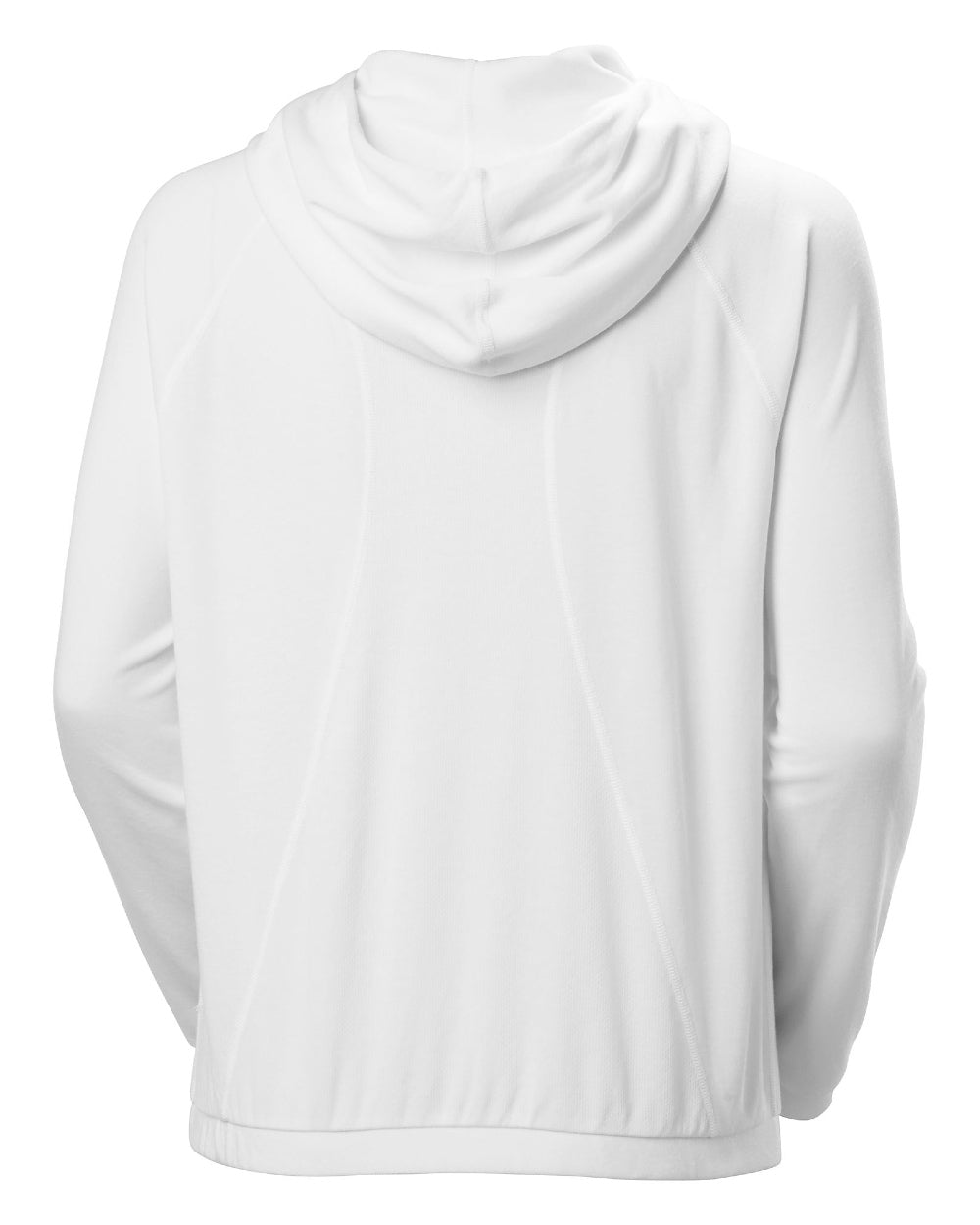 White coloured Helly Hansen Womens Inshore Hoodie 2.0 on white background 