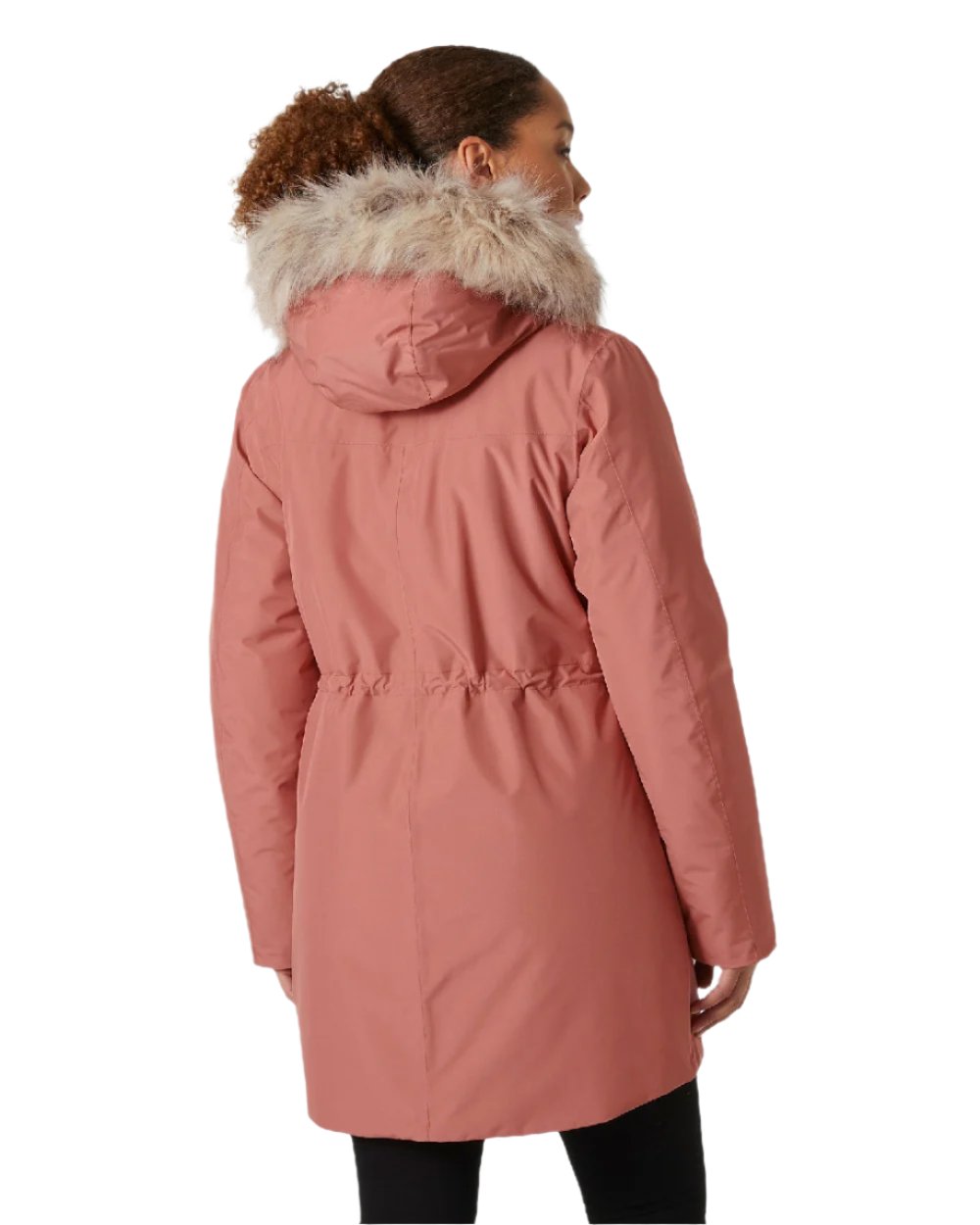 Cedarwood Helly Hansen Womens Irma Parka on white background 