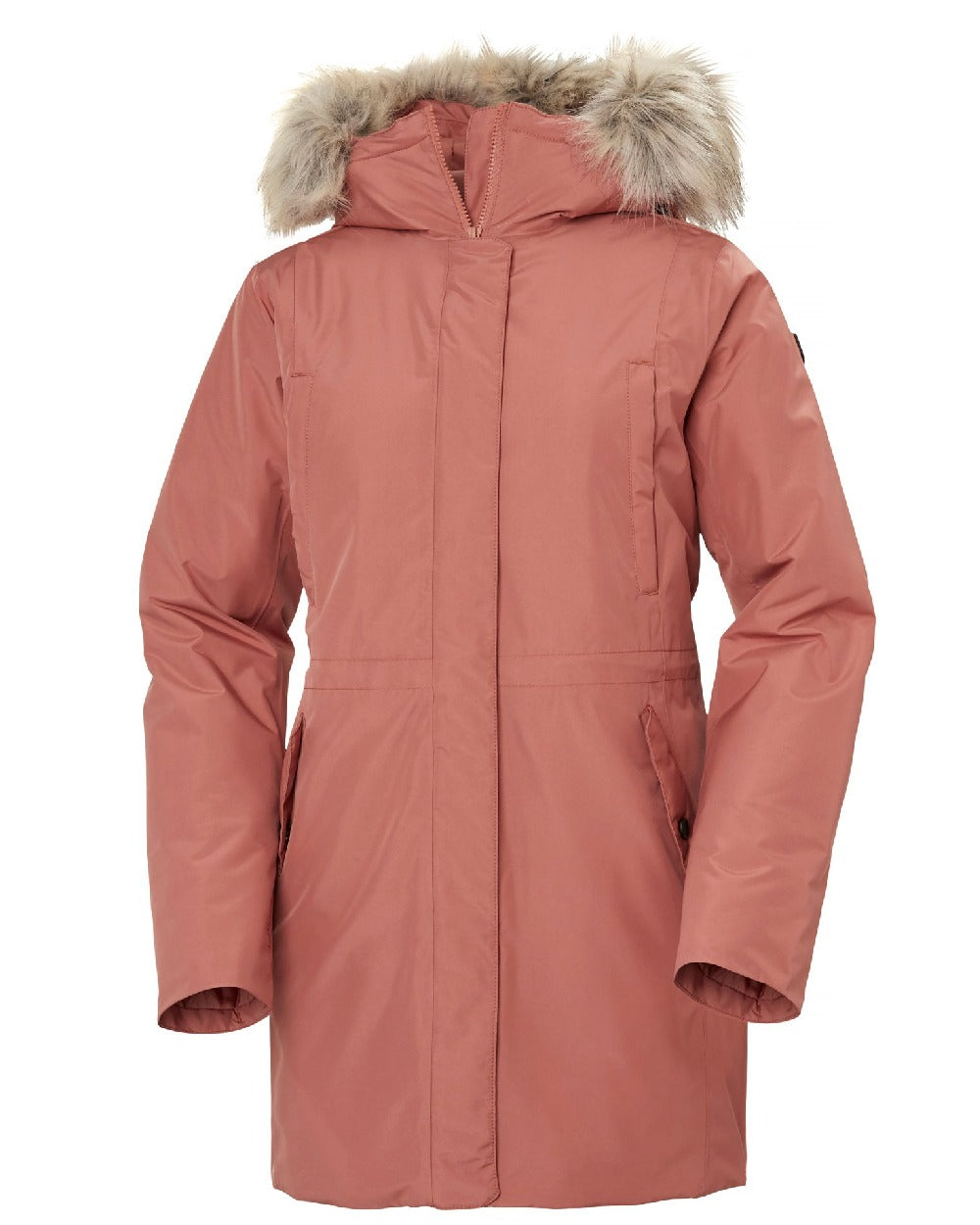 Cedarwood Helly Hansen Womens Irma Parka on white background 