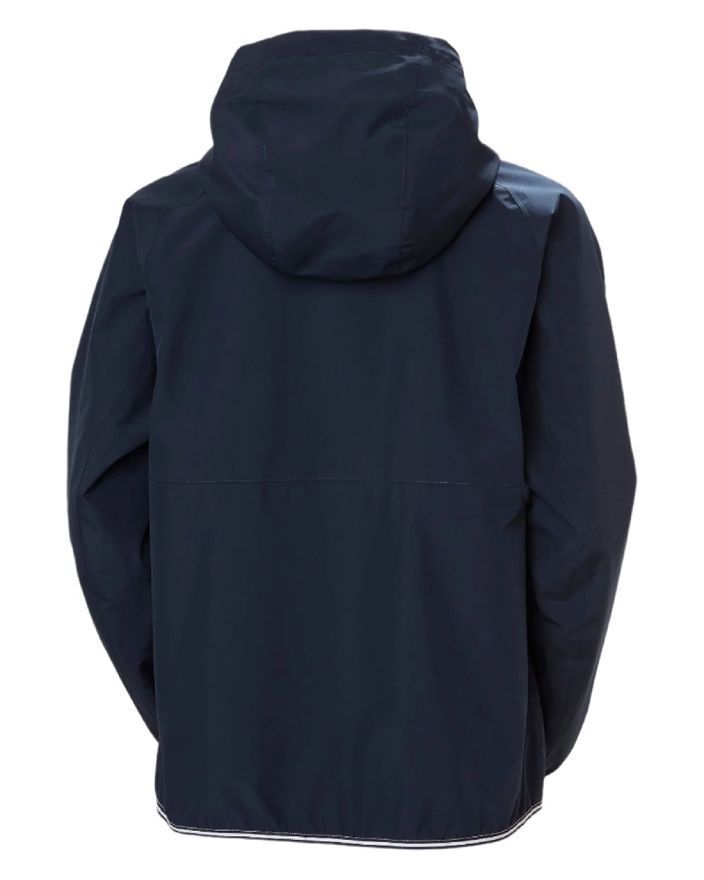 Navy coloured Helly Hansen Womens Koster Rain Jacket on white background 