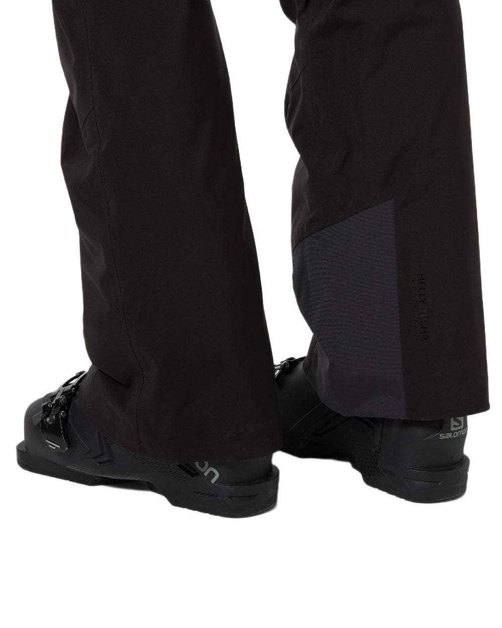 Black Coloured Helly Hansen Womens Legendary Insulated Bib Pants on white background 