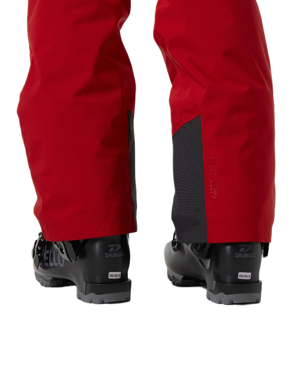 Red Coloured Helly Hansen Womens Legendary Insulated Bib Pants on white background 