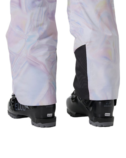 Reflections Aop Coloured Helly Hansen Womens Legendary Insulated Bib Pants on white background 