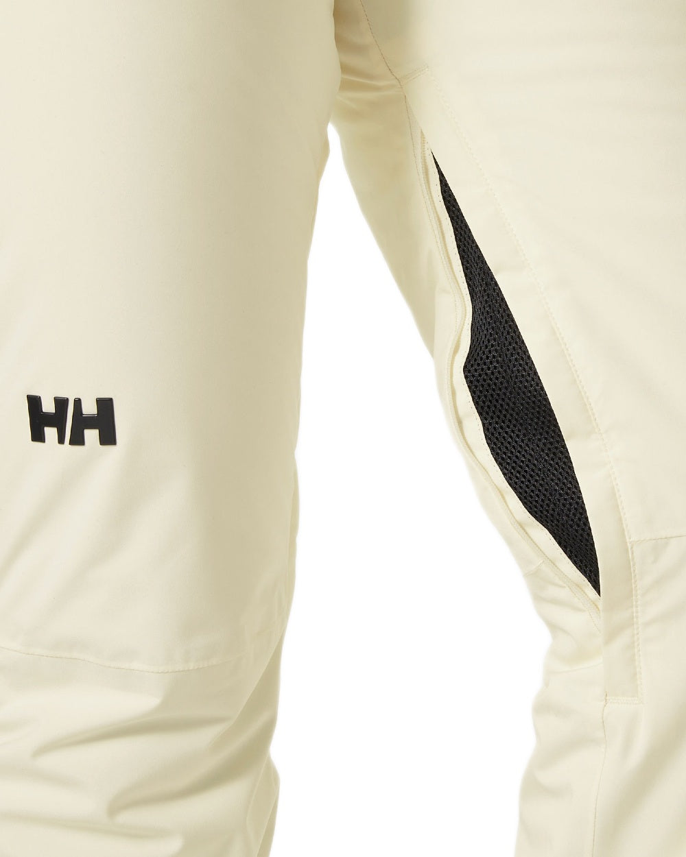 Snow Coloured Helly Hansen Womens Legendary Insulated Bib Pants on white background 