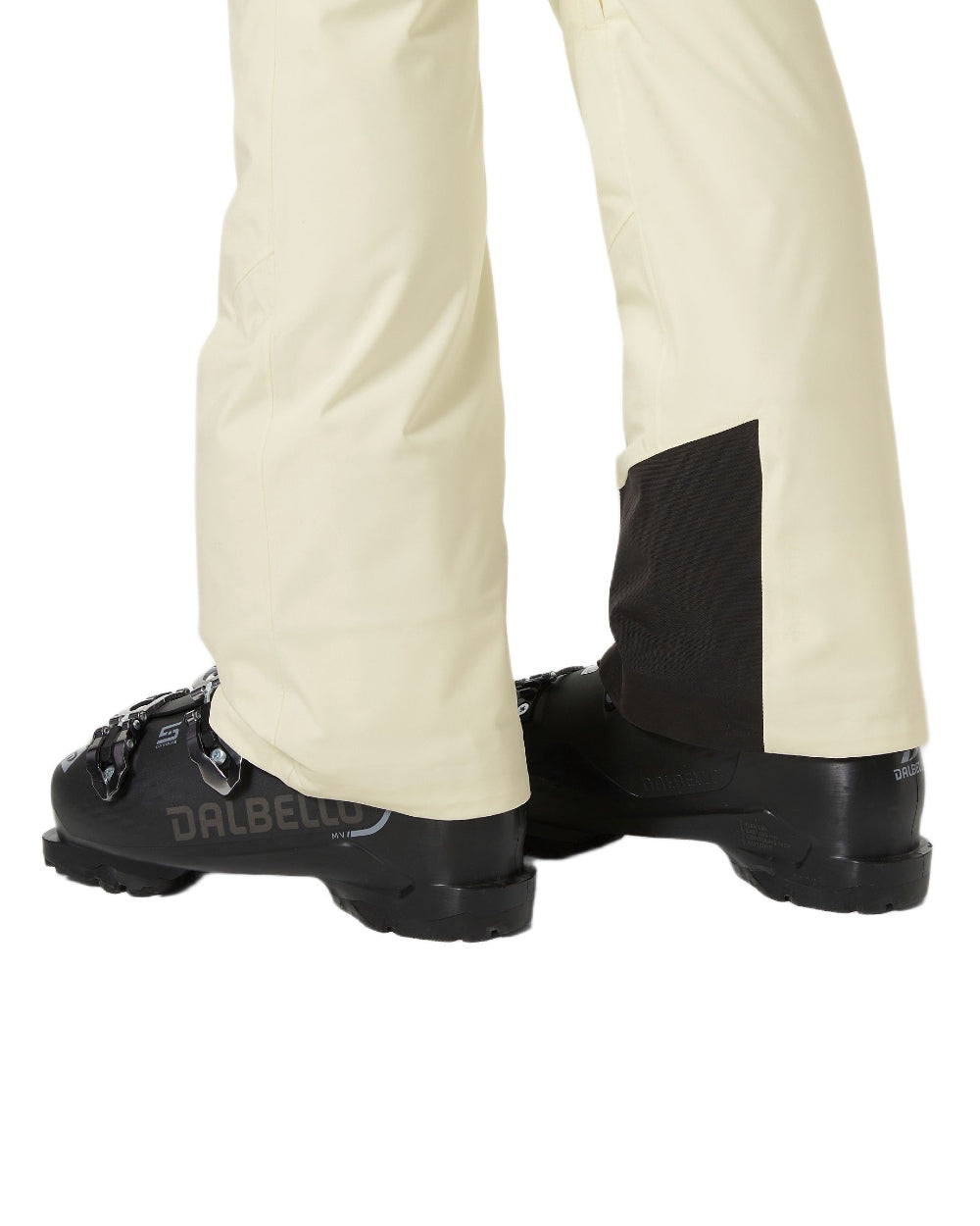 Snow Coloured Helly Hansen Womens Legendary Insulated Bib Pants on white background 