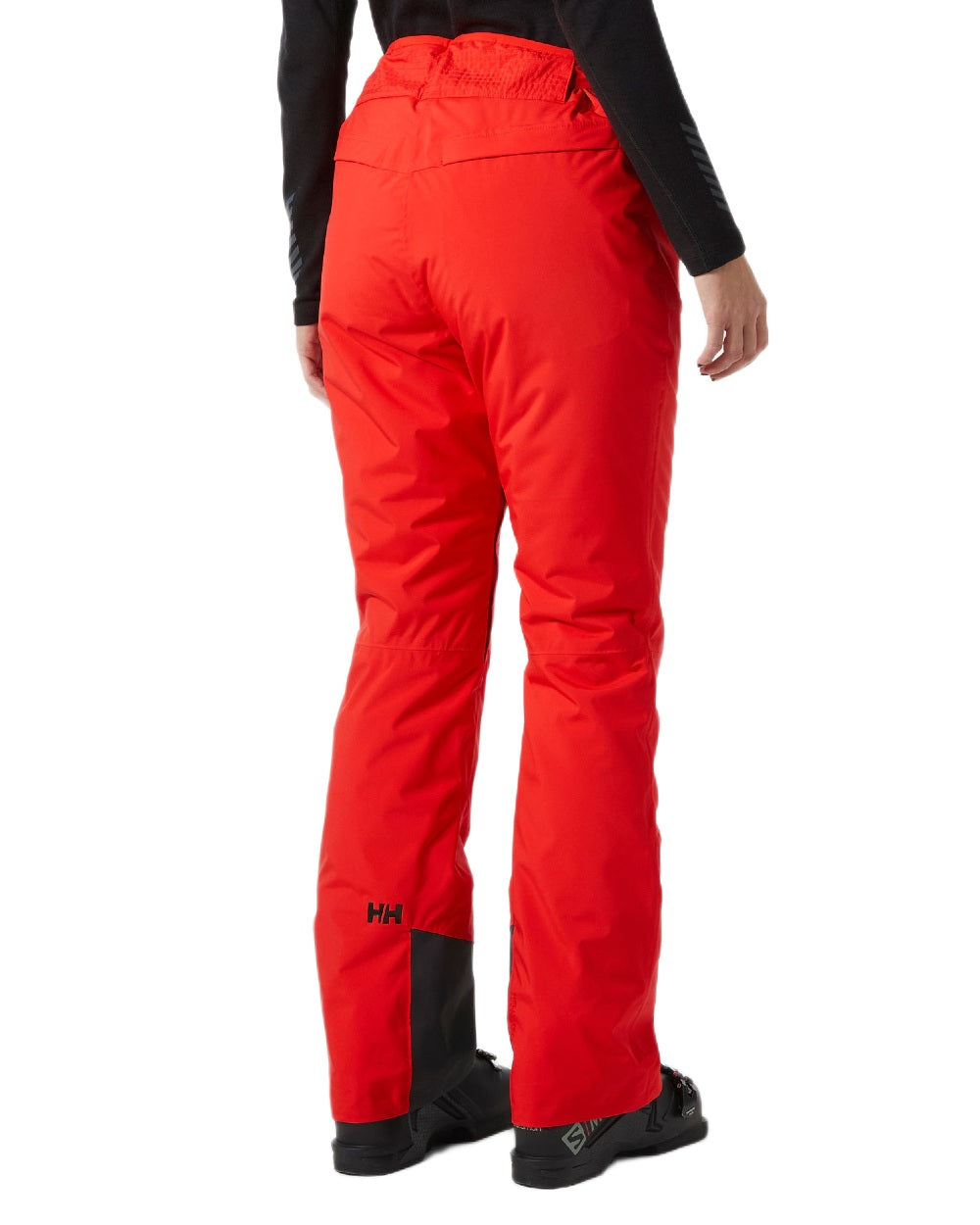 Alert Red Coloured Helly Hansen Womens Legendary Insulated Ski Pants on white background 
